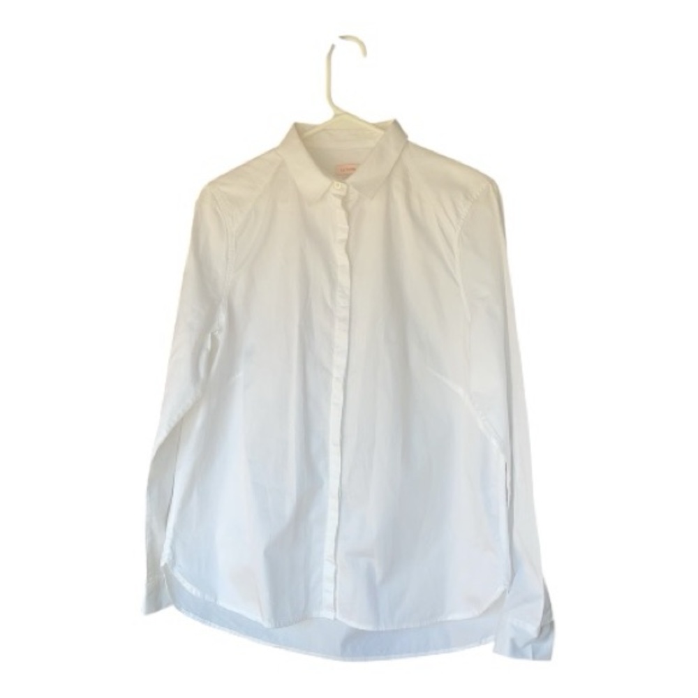 Cuyana crisp white women’s button up blouse